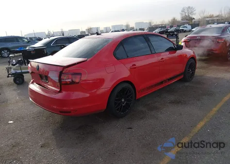 2016 Volkswagen Jetta 1.8T Sport z USA, uszkodzony, nr VIN 3VWD17AJ4GM307951